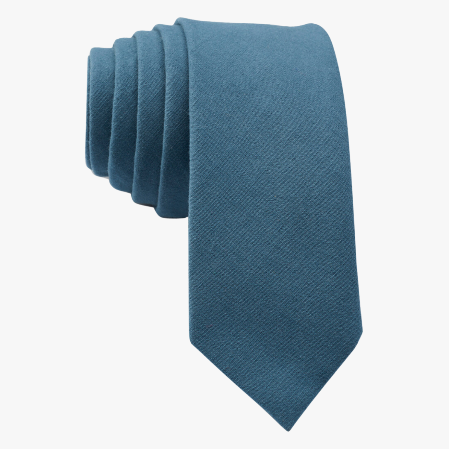 Full sized plain tie for men, women, and boys. The color is  a deep cobalt blue. It is pure cotton and ideal for missionarys.