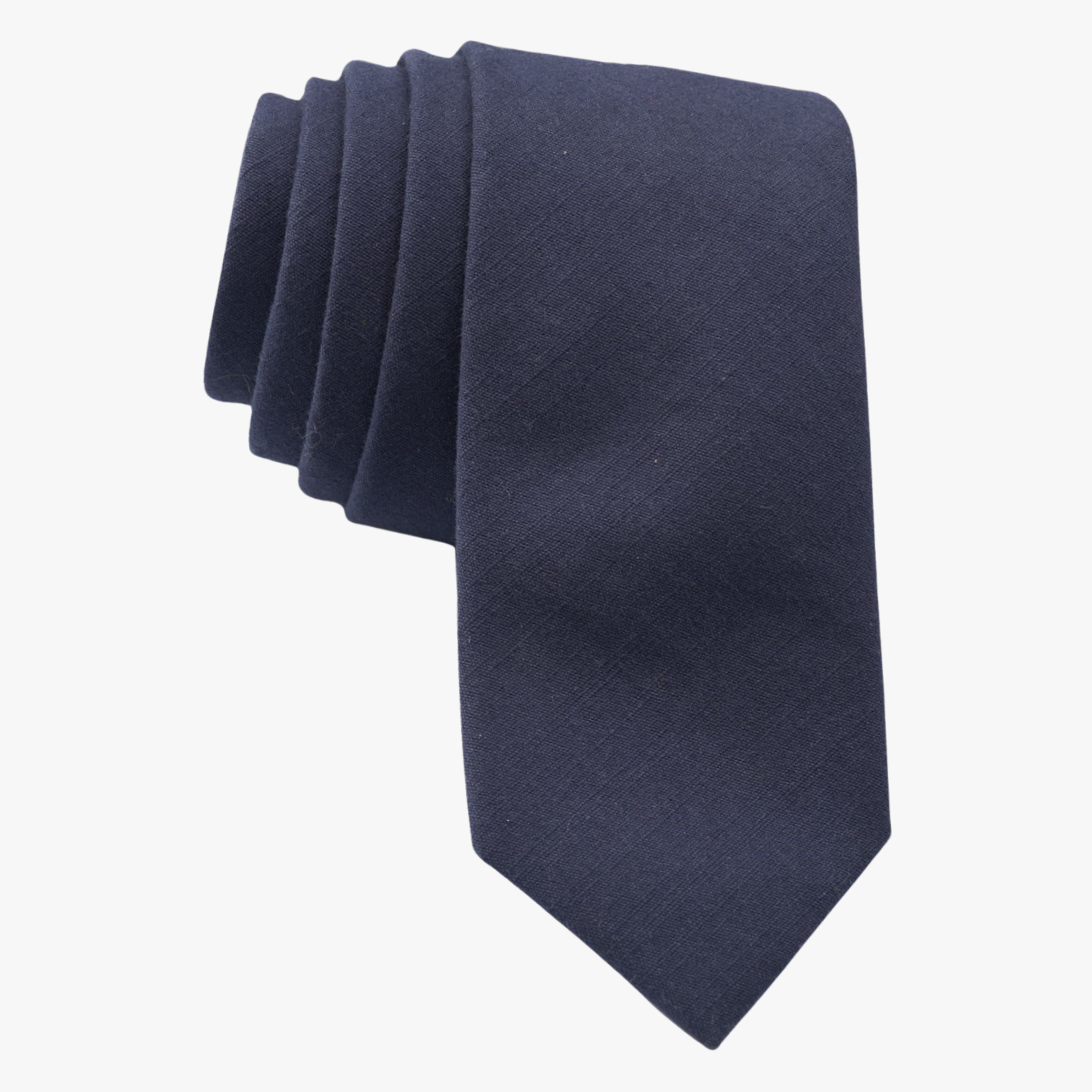 Full sized plain tie for men, women, and boys. The color is dark navy blue. It is pure cotton and ideal for missionaries.