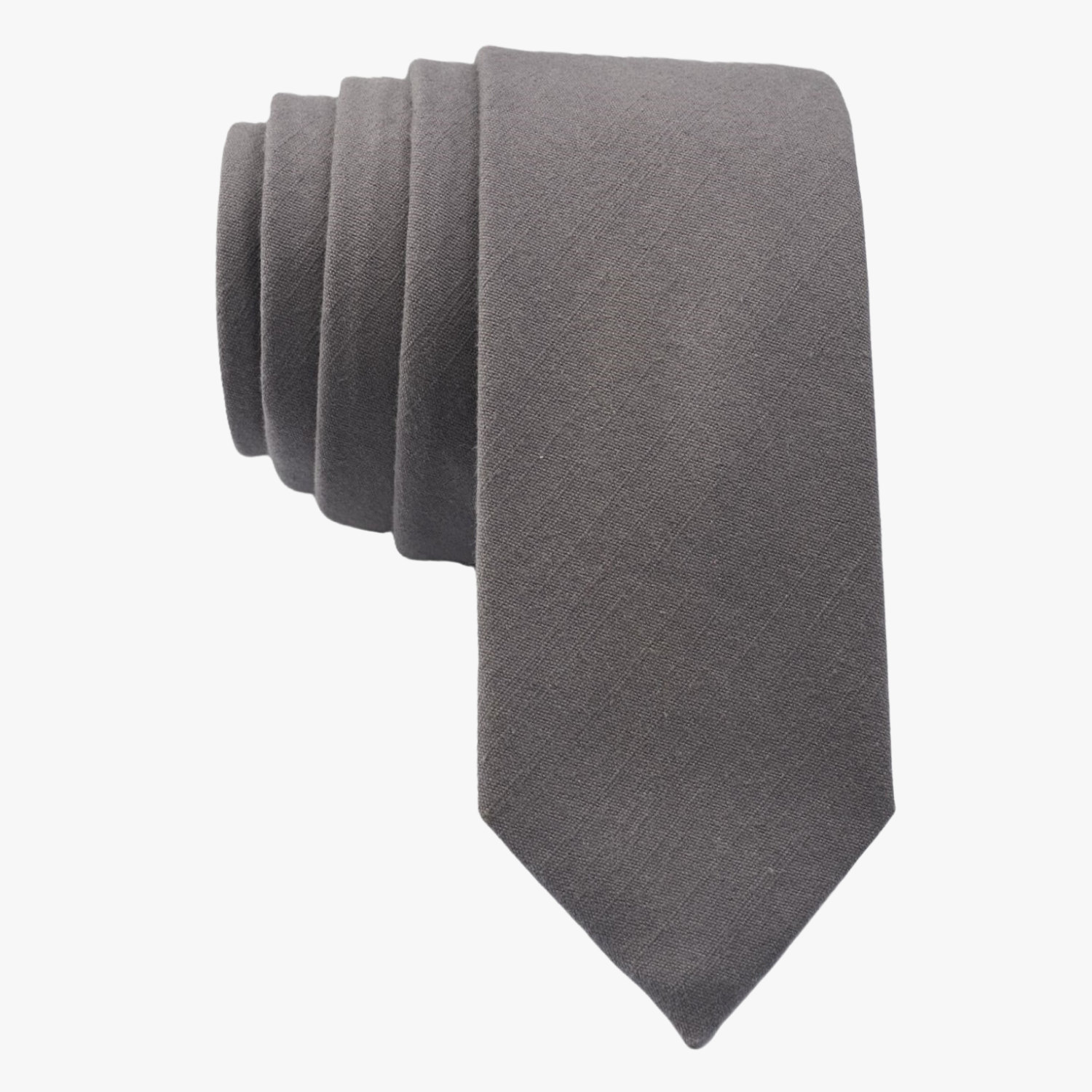 Full sized plain tie for men, women, and boys. The color is dark gray/grey. It is pure cotton and ideal for missionaries.