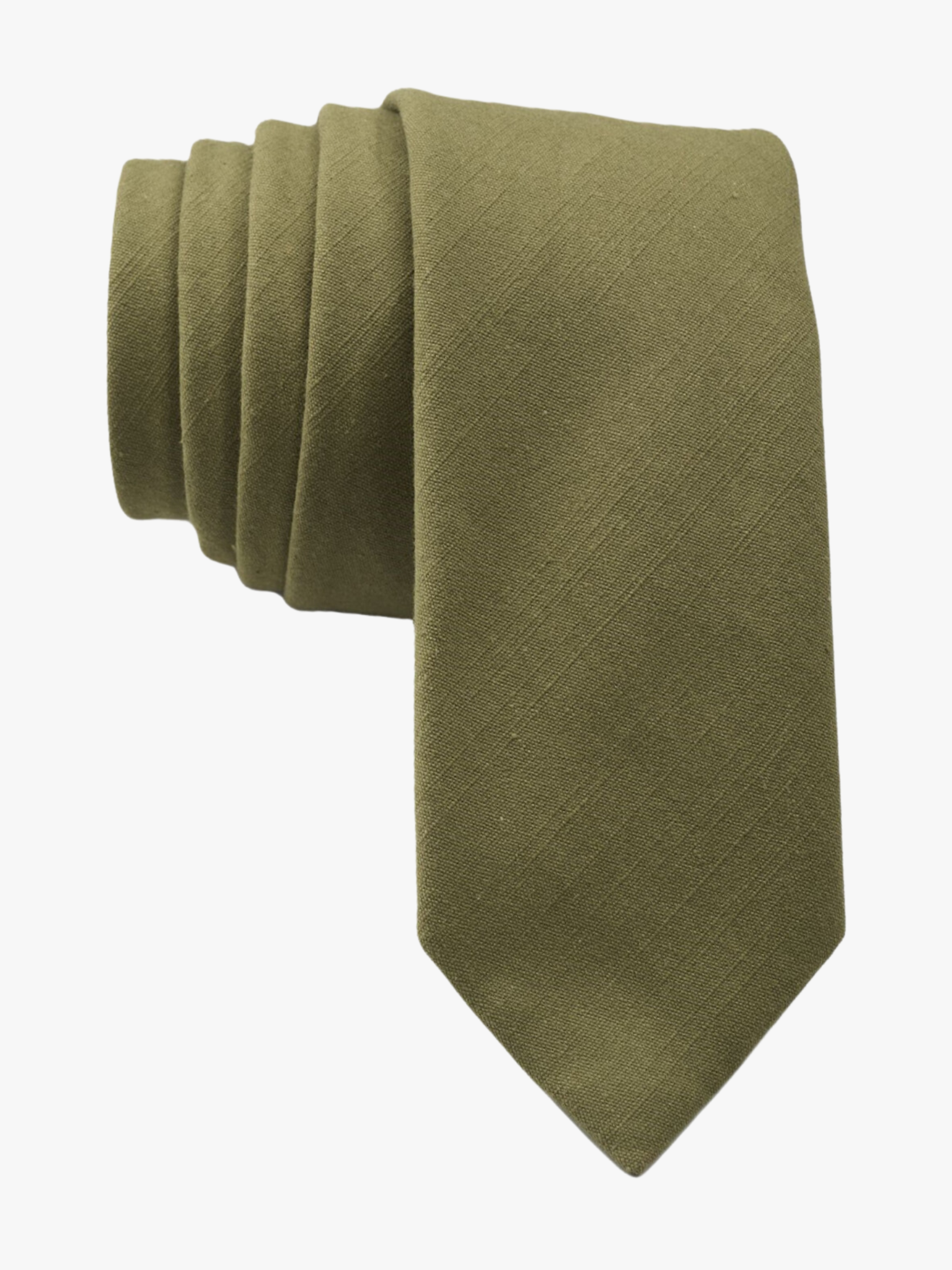 Full sized plain tie for men, women, and boys. The color is  a military moss green. It is pure cotton and ideal for missions.