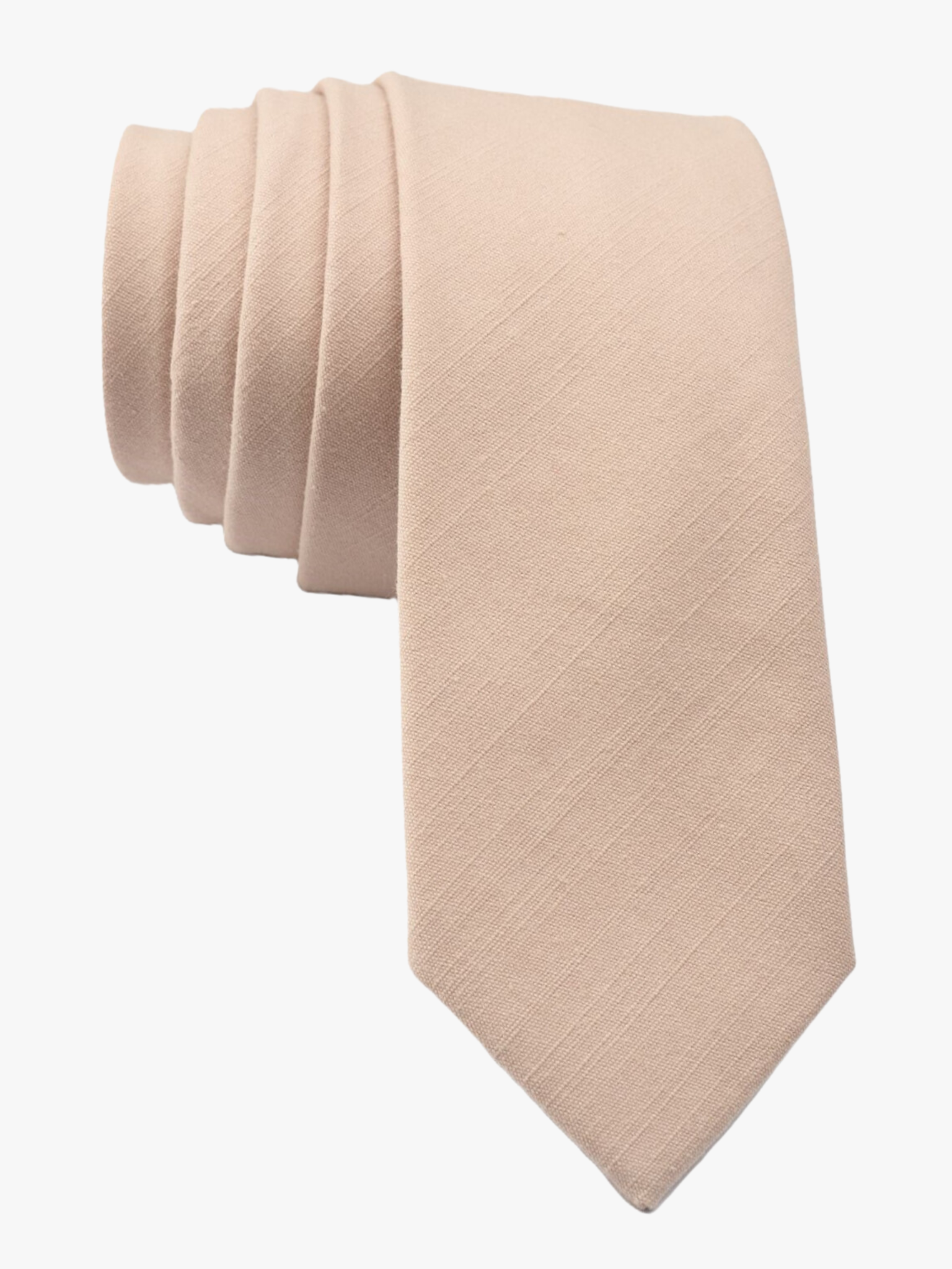 Full sized plain tie for men, women, and boys. The color is neutral pink taupe. It is pure cotton and ideal for missionaries.