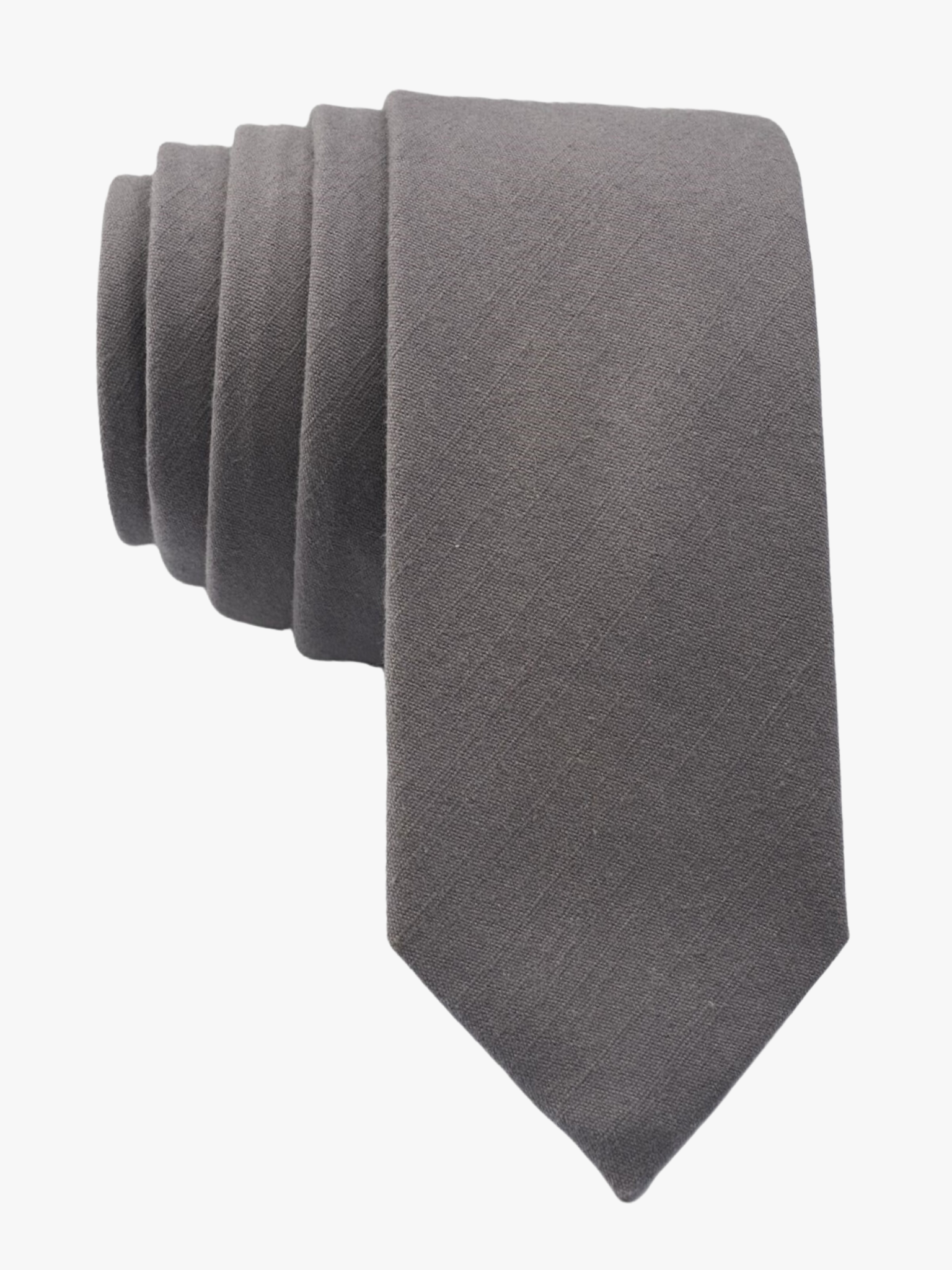 Full sized plain tie for men, women, and boys. The color is dark gray/grey. It is pure cotton and ideal for missionaries.